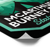 Mcarthur Burney Falls Staat Park Ca Camping Poster (Ecke)