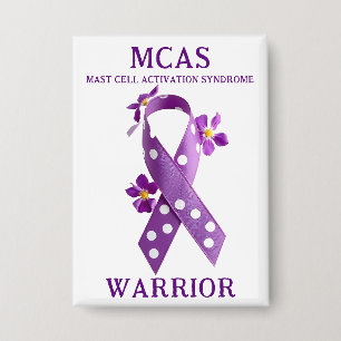 MCAS Mast Cell Activation Syndrome Awareness Button
