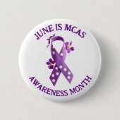 MCAS Mast Cell Activation Syndrome Awareness Button (Vorderseite)