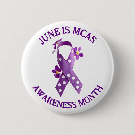 MCAS Mast Cell Activation Syndrome Awareness Button