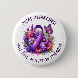 MCAS Mast Cell Activation Syndrome Awareness Button