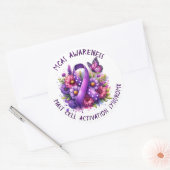 MCAS Mast Cell Activation Syndrome Awareness Runder Aufkleber (Umschlag)