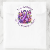 MCAS Mast Cell Activation Syndrome Awareness Runder Aufkleber (Tasche)