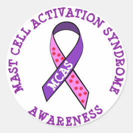 MCAS Mast Cell Activation Syndrome Awareness Runder Aufkleber