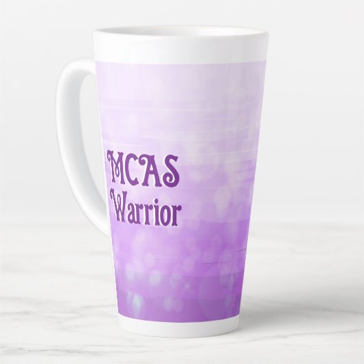 MCAS Warrior Mast Cell Awareness Milchtasse (Linke Ecke)
