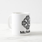McAuley keltisches Kreuz Kaffeetasse (Vorderseite Links)