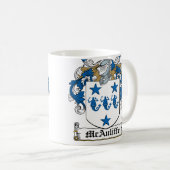 McAuliffe Familienwappen Kaffeetasse (VorderseiteRechts)