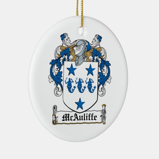 McAuliffe Familienwappen Keramik Ornament (Rechts)