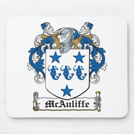 McAuliffe Familienwappen Mousepad (Vorne)