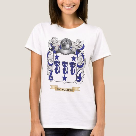 McAuliffe Wappen (Familienwappen) T-Shirt (Vorderseite)