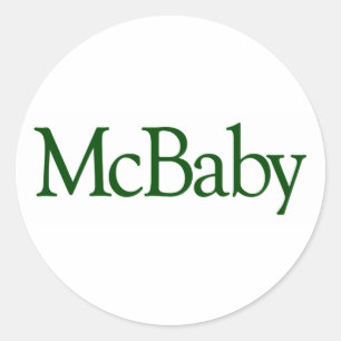 Mcbaby Runder Aufkleber