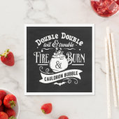 Mcbeth Hexen Rechtschreibtypografie Halloween Serviette (Beispiel)