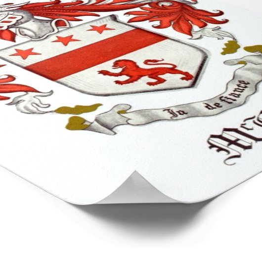 McBrayer Coat of Arms Poster (Ecke)