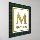 McBride Clan Tartan Karierte Monogram Foil Prints Foliendrucke (Ablage )