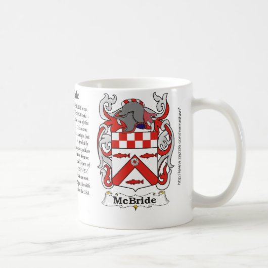 McBride Familien-Wappen Tasse (Rechts)