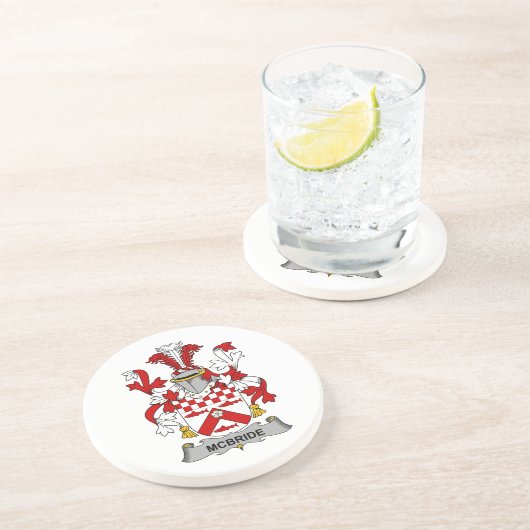 McBride Familienwappen Getränkeuntersetzer (Seite)