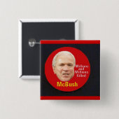 McBush quadratischer Knopf Button (Vorne & Hinten)