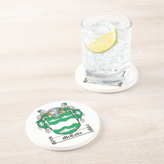 McCabe Familienwappen Untersetzer (Seite)