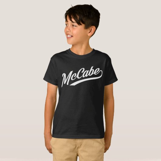McCabe Skript - WEISSE TINTE T-Shirt (Vorne ganz)
