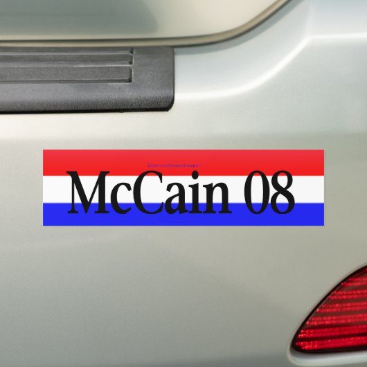 McCain 08 Autoaufkleber (Auf Auto)