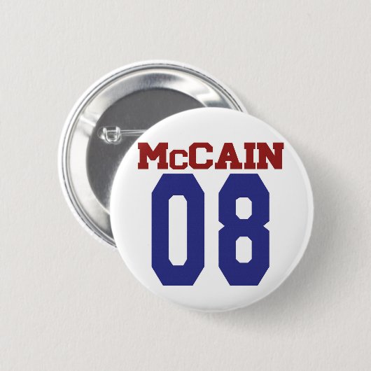 McCain '08 Knopf Button (Vorne & Hinten)