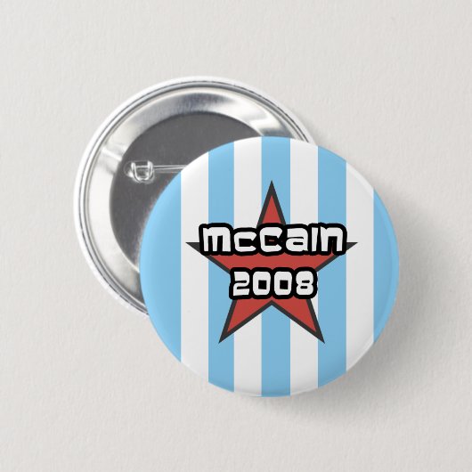 mccain 2008 Knopf Button (Vorne & Hinten)