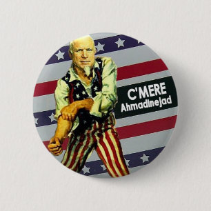 McCain/Ahmadinejad Knopf Button