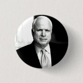 McCain B&W Knopf Button (Vorderseite)