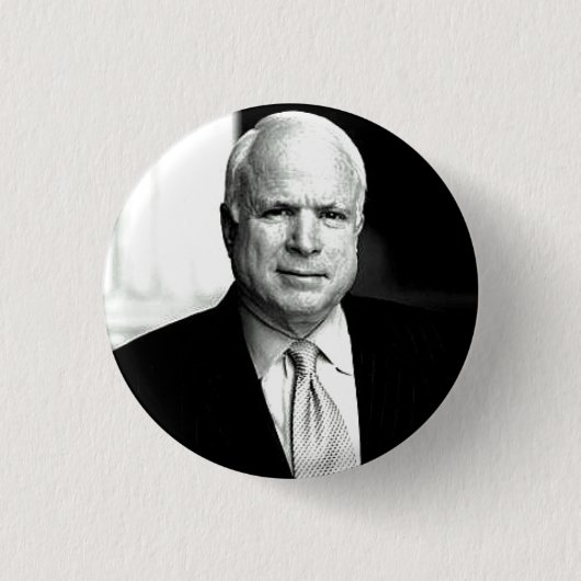 McCain B&W Knopf Button (Vorderseite)