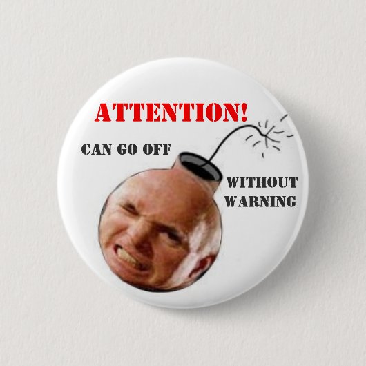 McCain Bombe-Köpfiger Knopf Button (Vorderseite)