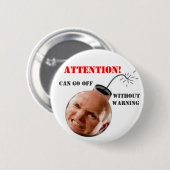 McCain Bombe-Köpfiger Knopf Button (Vorne & Hinten)