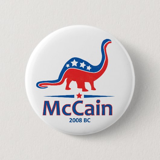McCain, Brontosaurus Button (Vorderseite)