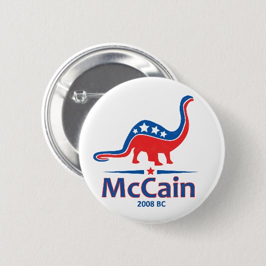 McCain, Brontosaurus Button (Vorne & Hinten)