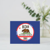 McCain CALIFORNIA Postcard Postkarte (Stehend Vorderseite)
