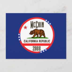 McCain CALIFORNIA Postcard Postkarte