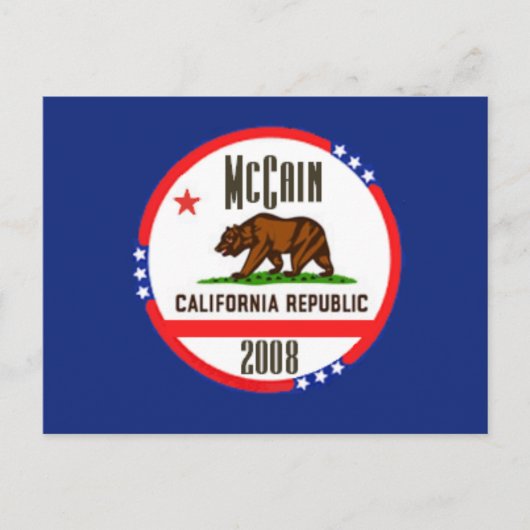 McCain CALIFORNIA Postcard Postkarte (Vorderseite)