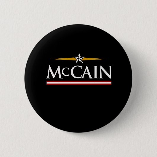 MCCAIN CAMPAIGING T - SHIRT BUTTON (Vorderseite)