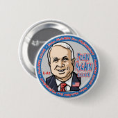 McCain Cartoon-Knopf Button (Vorne & Hinten)