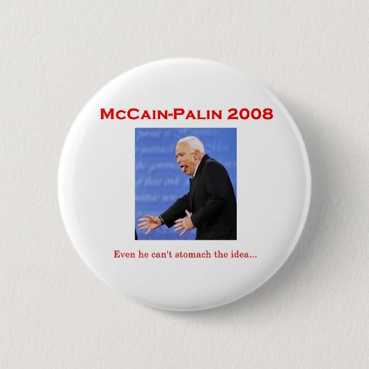 McCain Debatten-Monster-Knopf Button (Vorderseite)