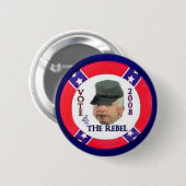 McCain der Rebellenknopf Button (Vorne & Hinten)