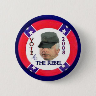 McCain der Rebellenknopf Button