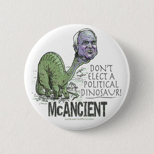 McCain Dinosaurier Button (Vorderseite)