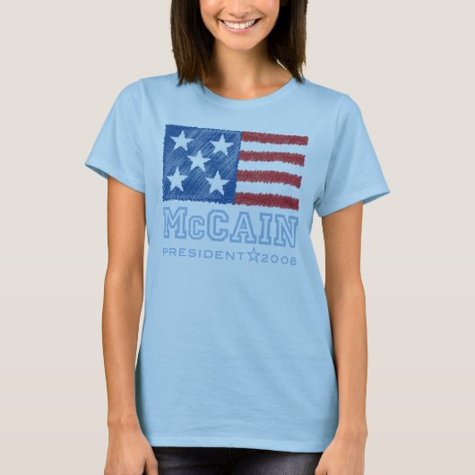 McCAIN Flaggen-T - Shirt (Vorderseite)