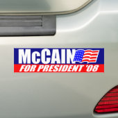 McCain für Präsidenten Autoaufkleber 2008 (Auf Auto)