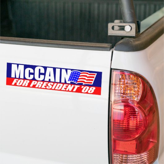 McCain für Präsidenten Autoaufkleber 2008 (Auf Lkw)