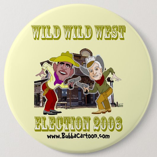 McCain gegen Obama Button - Anpassbar (Vorderseite)