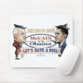 McCain gegen Obama-Duell Mousepad (Mit Mouse)