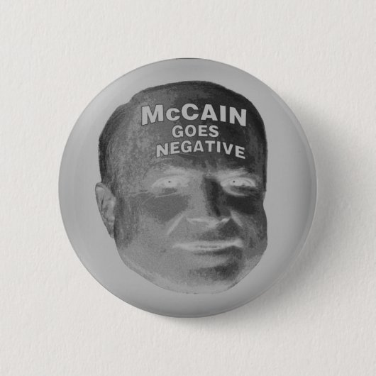 McCain geht Knopf negativer Button (Vorderseite)