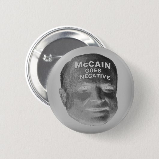 McCain geht Knopf negativer Button (Vorne & Hinten)