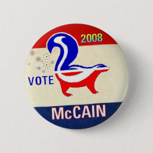 McCain GOP-Stinktier-Knopf Button